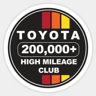 Toyota High Mileage Club 200K Sticker